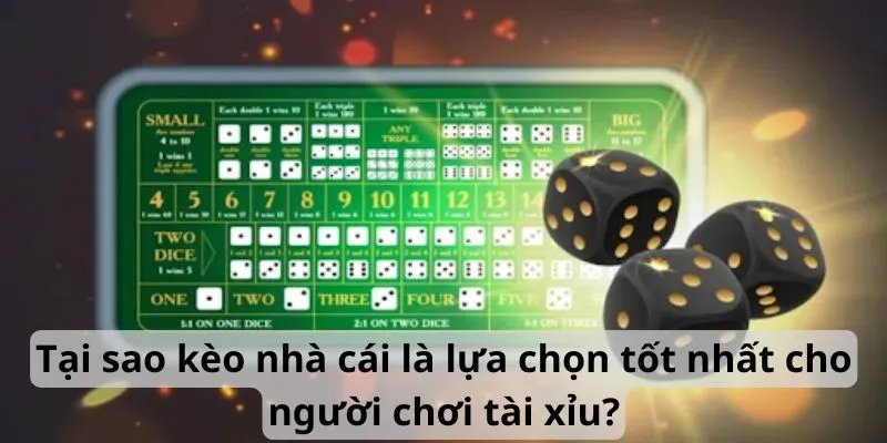 Lý do kèo nhà cái là lựa chọn tốt nhất cho người chơi tài xỉu?